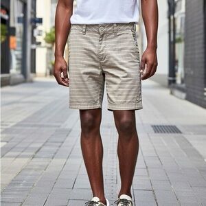 HANG TEN MEN’S FLAT FRONT STRIPED SHORTS SIZE 32